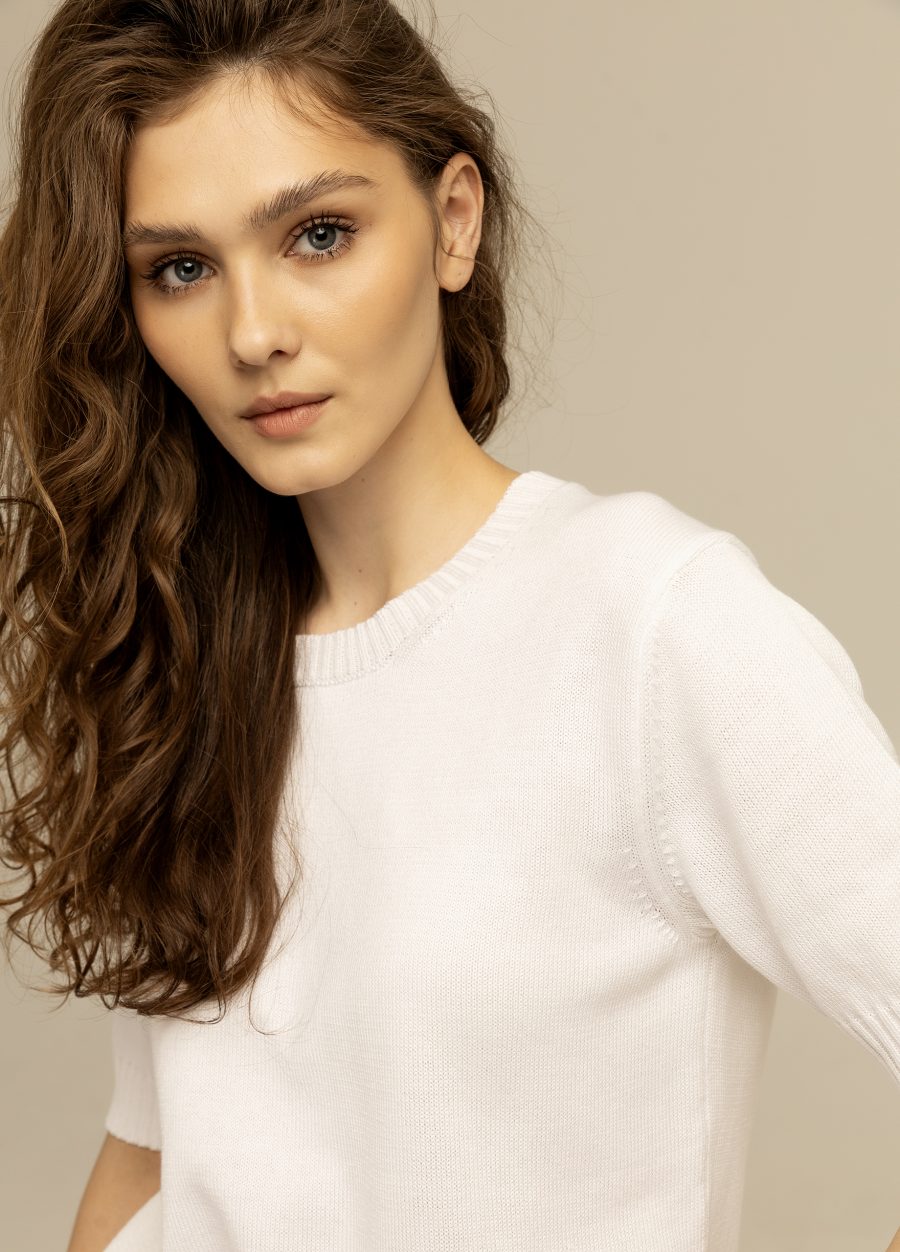 JUMPER WHITE made of semi-cotton 3007-Collections_Ready to Wear_2