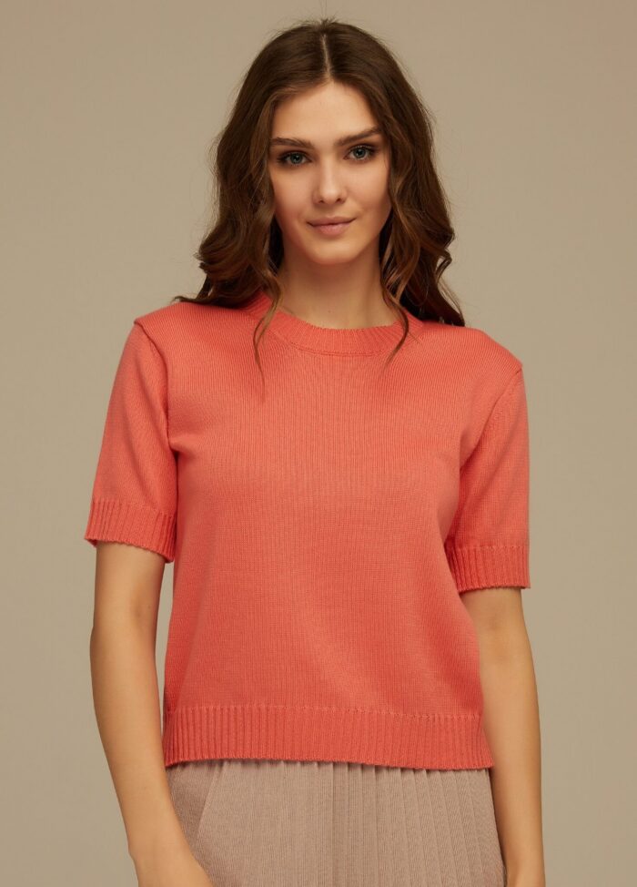 JUMPER CORAL in semi-cotton 3007