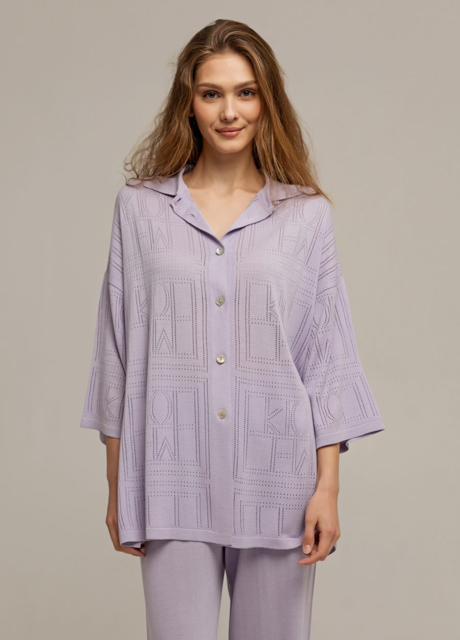 JACKET LILAC shirt with buttons 3014-Collections_Jackets & Cardigans_1