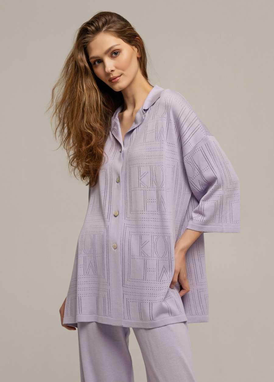 JACKET LILAC shirt with buttons 3014-Collections_Jackets & Cardigans_3