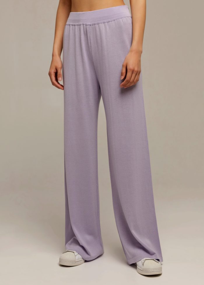 TROUSERS LILAC made of viscose 3015