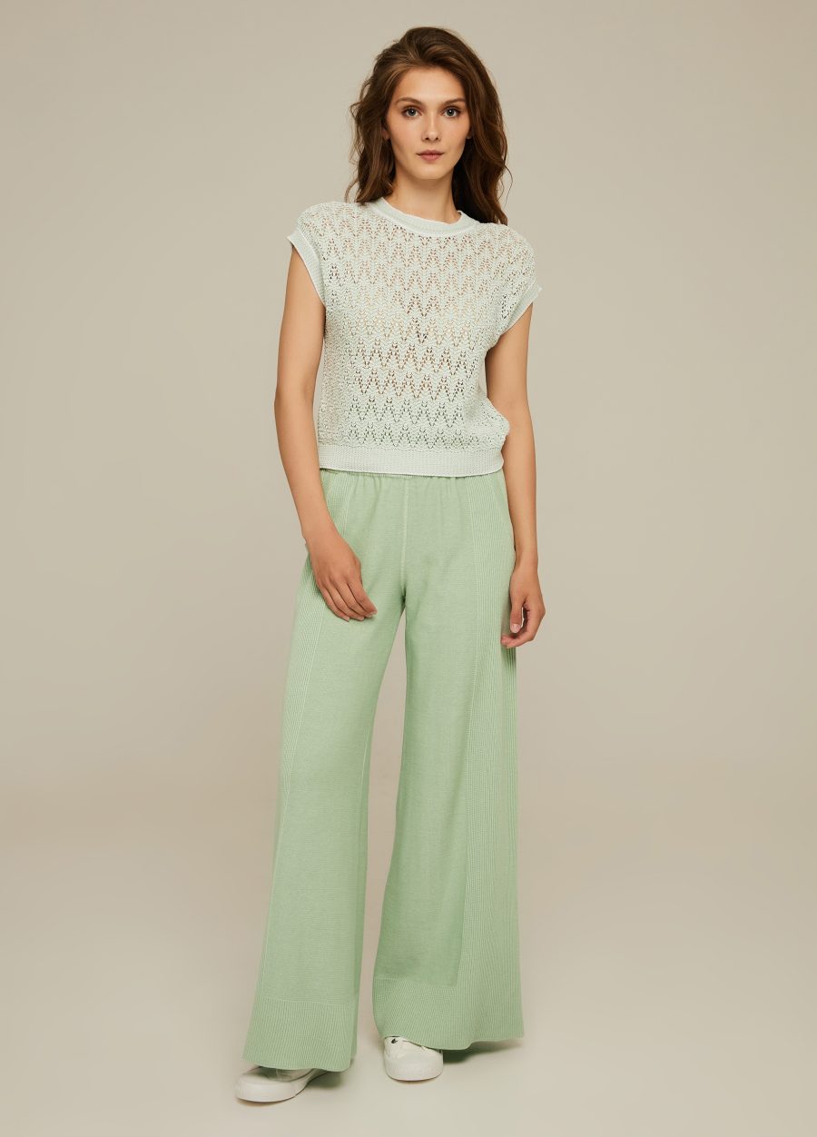 PANTS MINT made of semi-cotton 3027-Collections_Ready to Wear_5