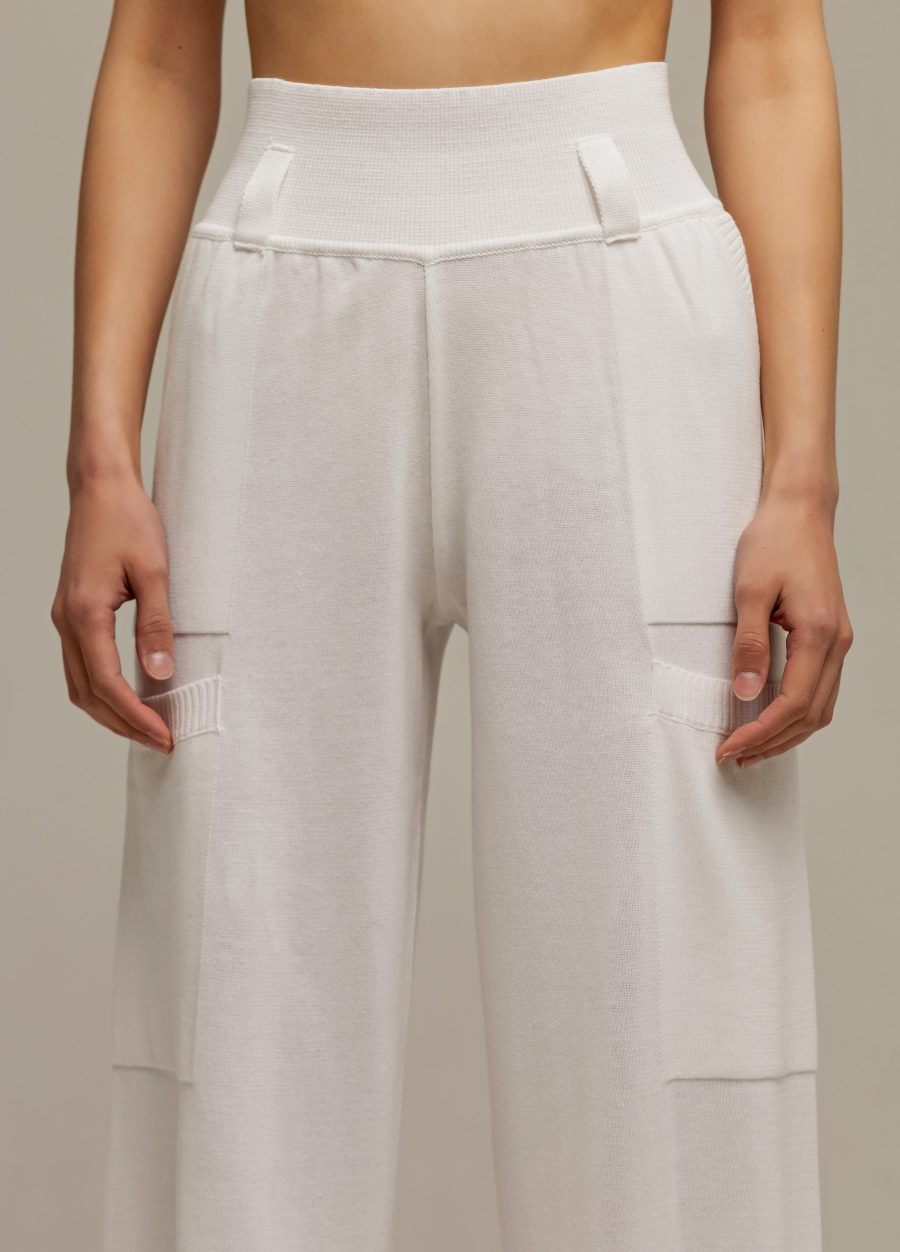 PANTS WHITE with side pockets 3033-Collections_Ready to Wear_2
