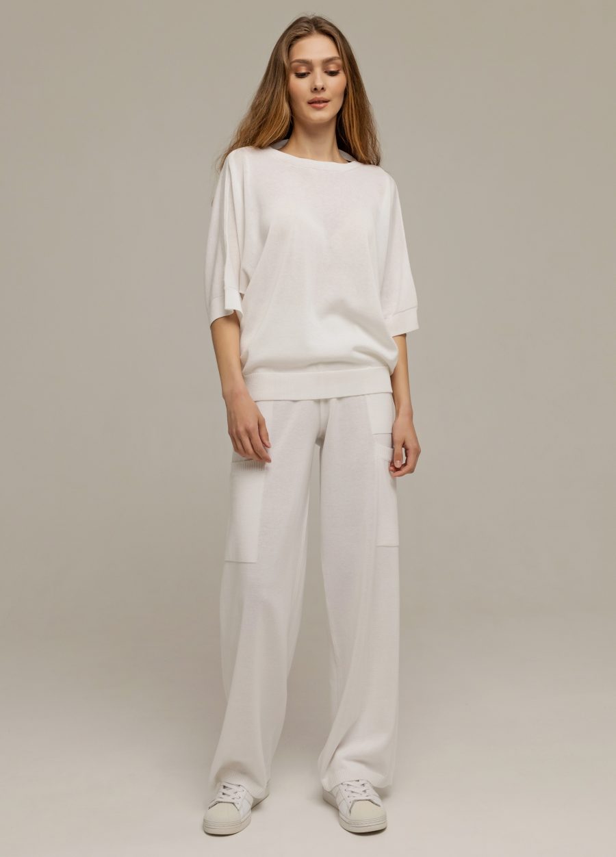 PANTS WHITE with side pockets 3033-Collections_Ready to Wear_5
