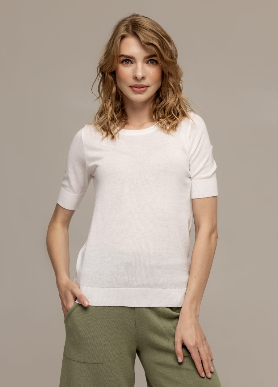 JUMPER WHITE made of 100% cotton 3040-Collections_Essentials_3