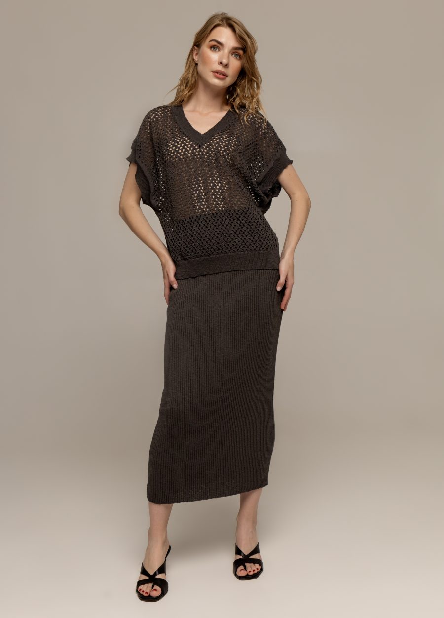 JUMPER DARK-GREY made of linen and cotton 3046-Collections_Ready to Wear_5