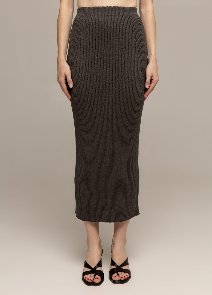 SKIRT DARK GREY pencil with linen 3069-Collections_Ready to Wear_3