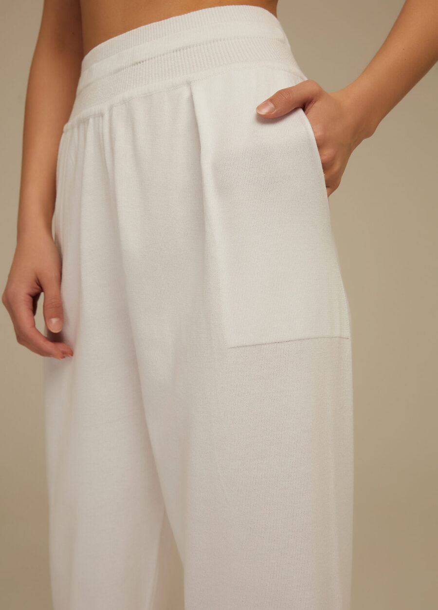 PANTS WHITE made of semi-cotton 4005-Collections_Ready to Wear_2