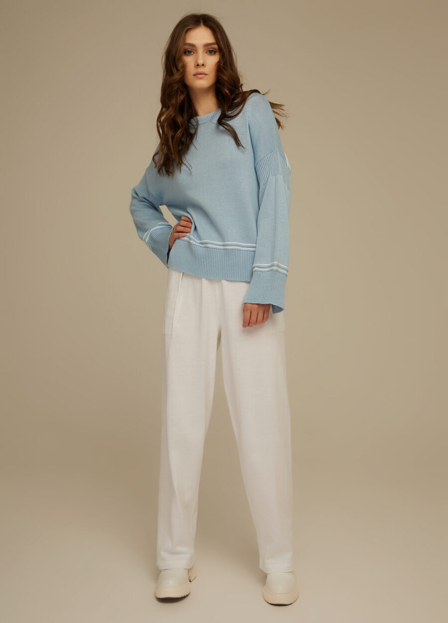 PANTS WHITE made of semi-cotton 4005-Collections_Ready to Wear_3