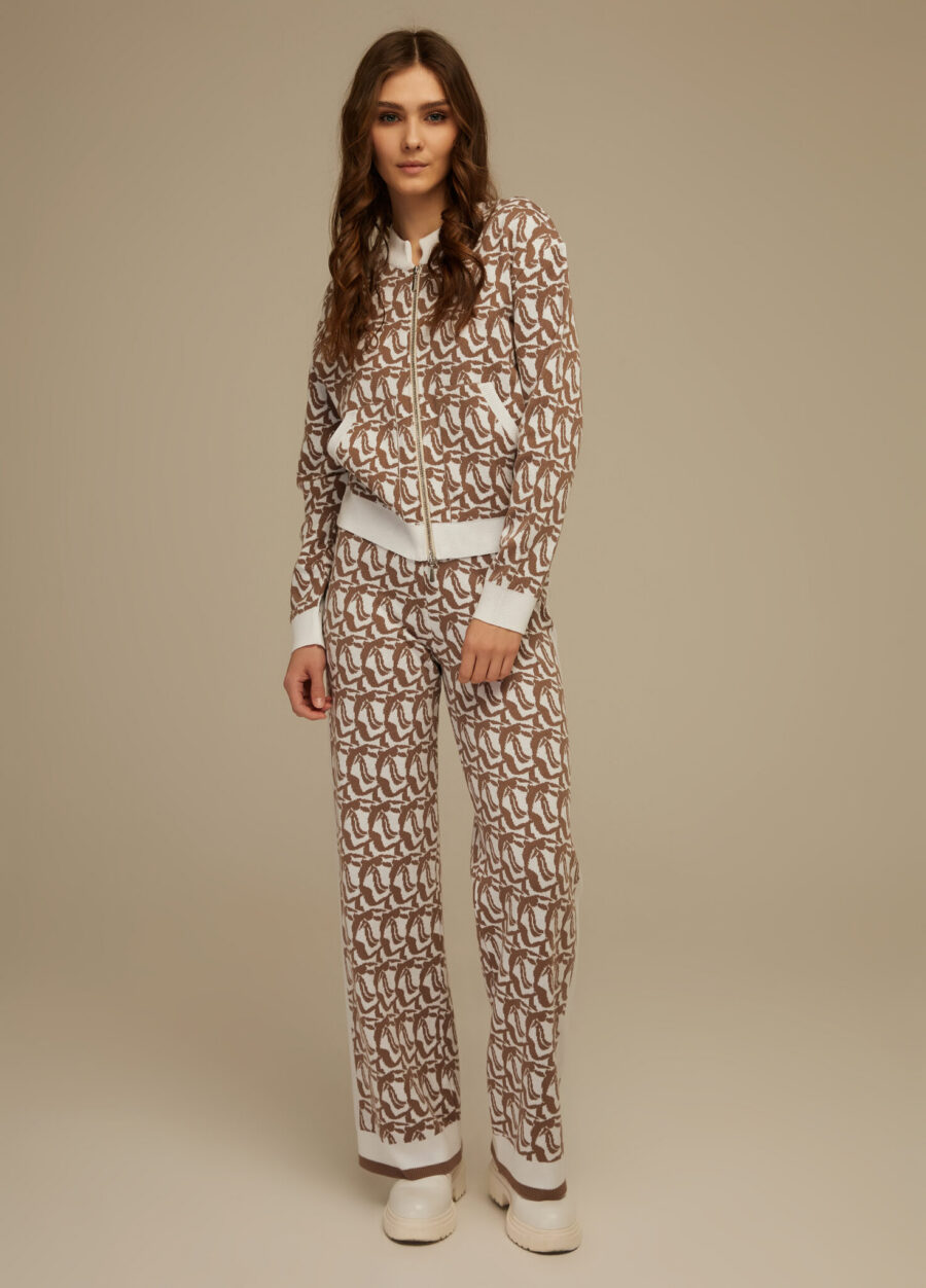 JACKET MOCCO with a zipper made of semi-cotton in print 4013-Collections_Jackets & Cardigans_5