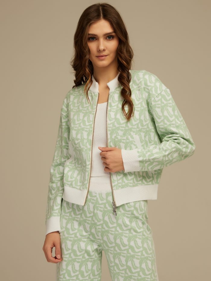 JACKET MINT with zipper 4013