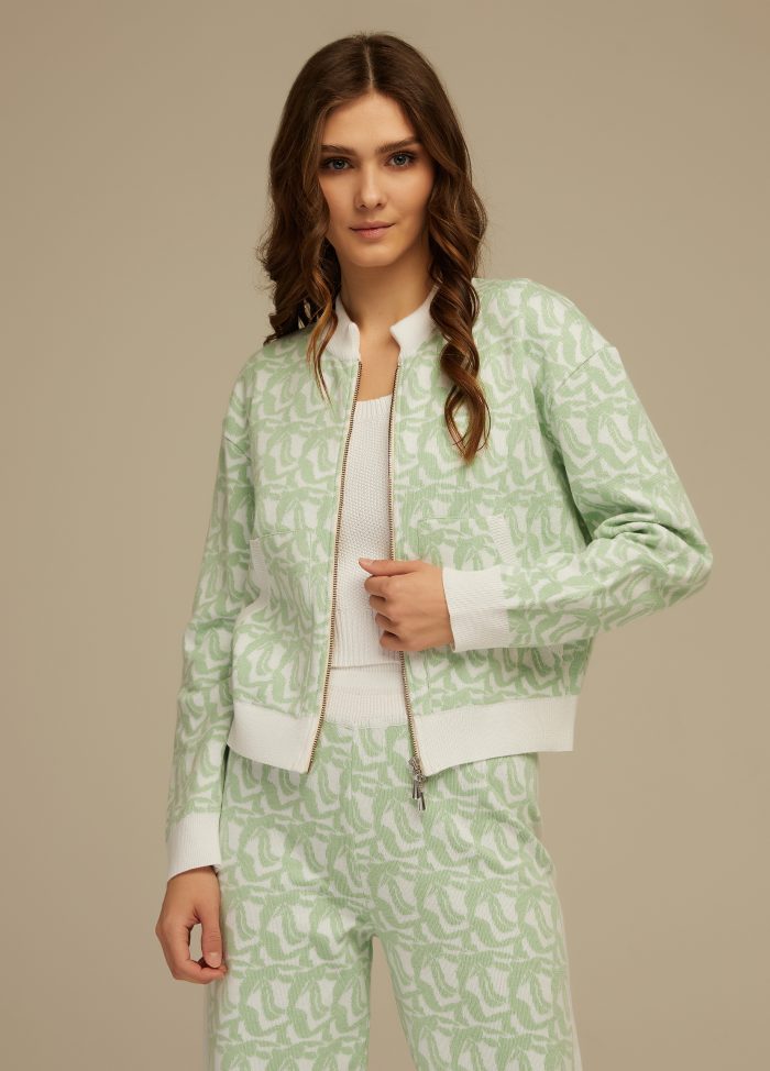 JACKET MINT with zipper 4013