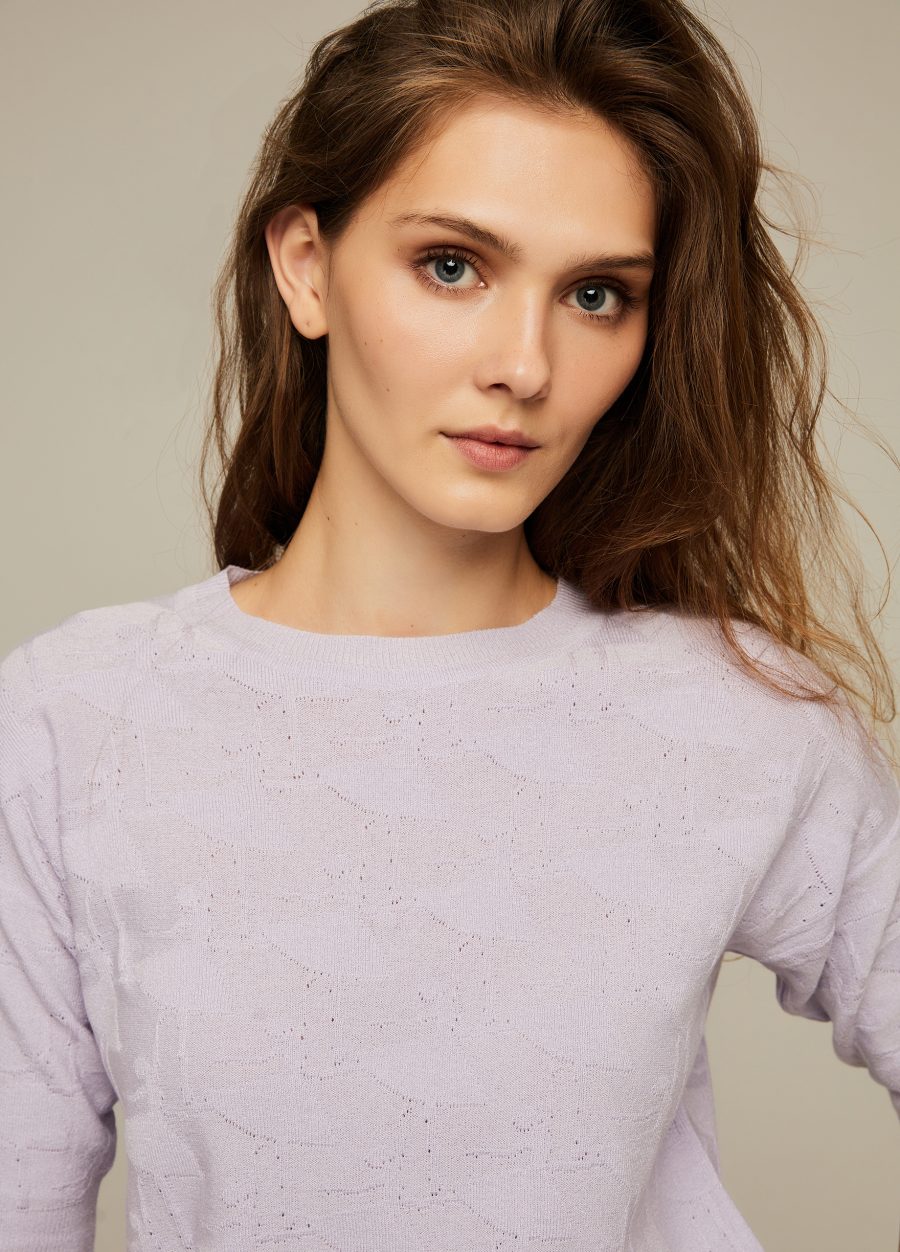 JUMPER LILAC with a lowered shoulder line 4019-Collections_Ready to Wear_2