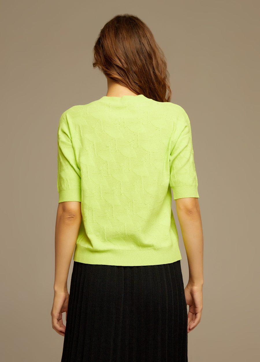 JUMPER GREEN with a lowered shoulder line 4019-Collections_Ready to Wear_3