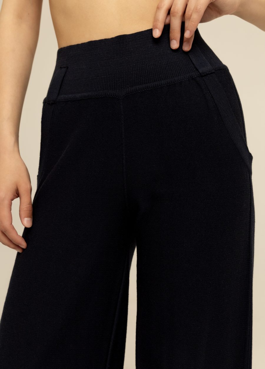 PANTS BLUE semi-cotton with stripes 4027-Collections_Ready to Wear_2