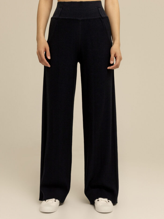 PANTS BLUE semi-cotton with stripes 4027