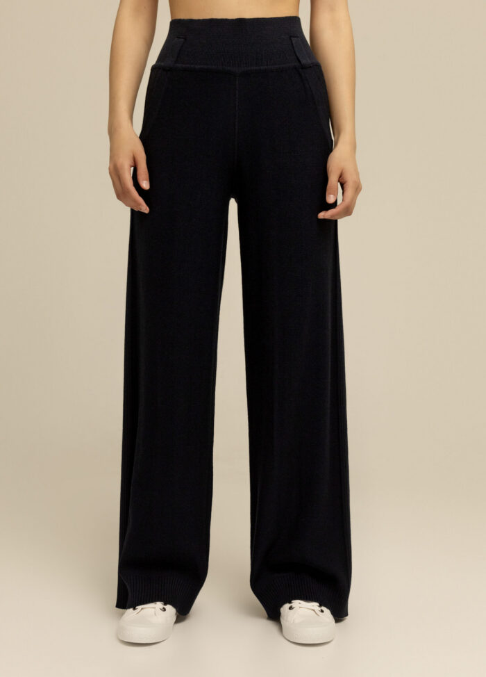 PANTS BLUE semi-cotton with stripes 4027