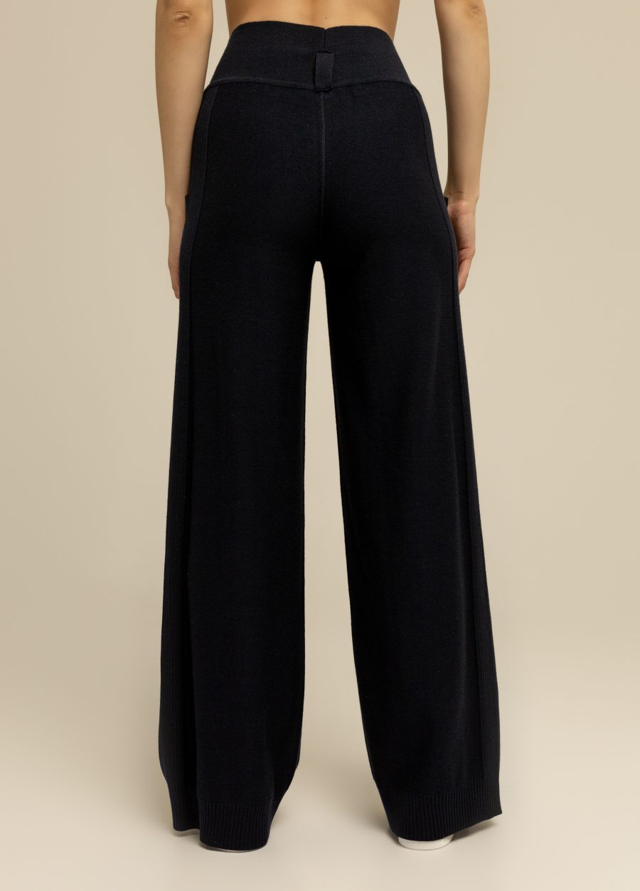 PANTS BLUE semi-cotton with stripes 4027-Collections_Ready to Wear_3