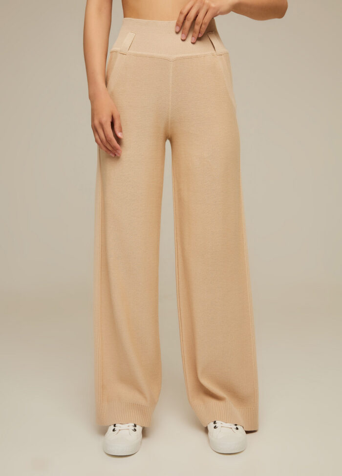 PANTS BEIGE made of semi-cotton 4027
