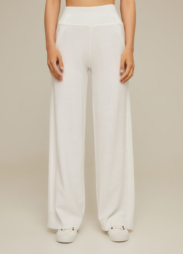 PANTS WHITE made of semi-cotton 4027