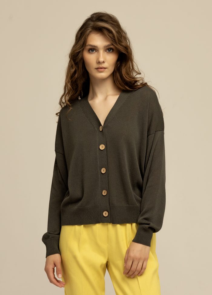 JACKET DARK GRAY made of linen 4036