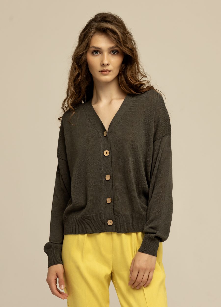 JACKET DARK GRAY made of linen 4036-Collections_Jackets & Cardigans_1