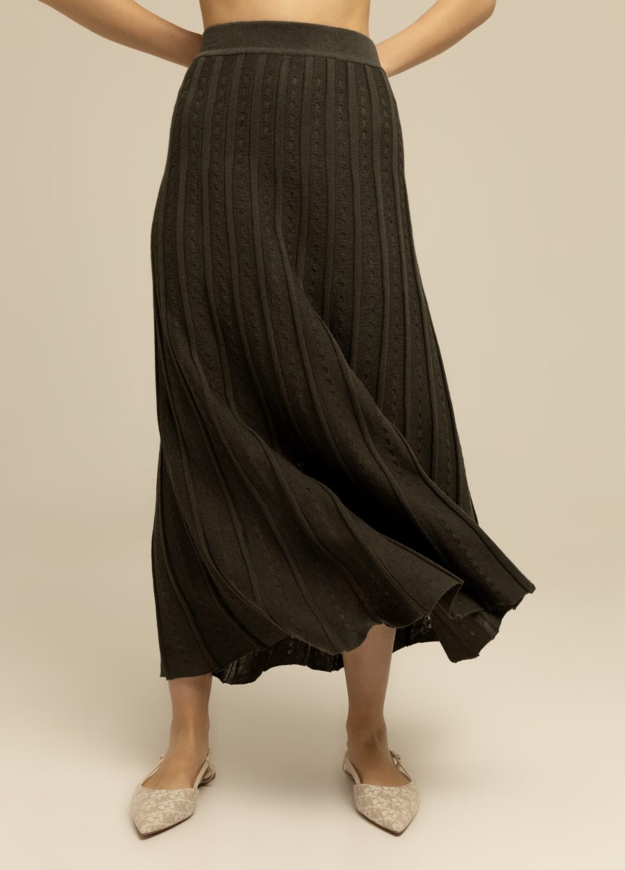 DARK gray trapeze skirt with linen 4048-Collections_Ready to Wear_3