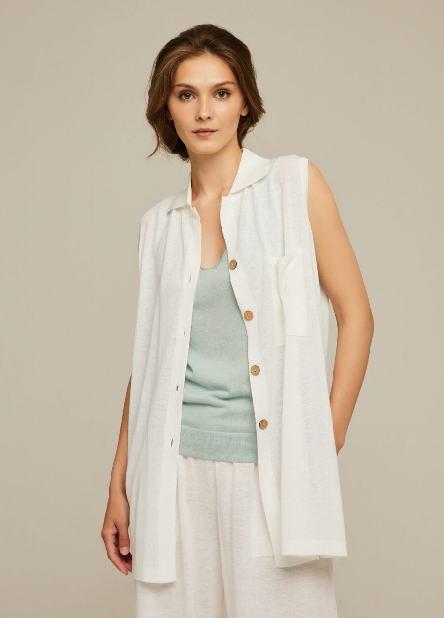 VEST WHITE with linen 4051-Collections_Ready to Wear_3