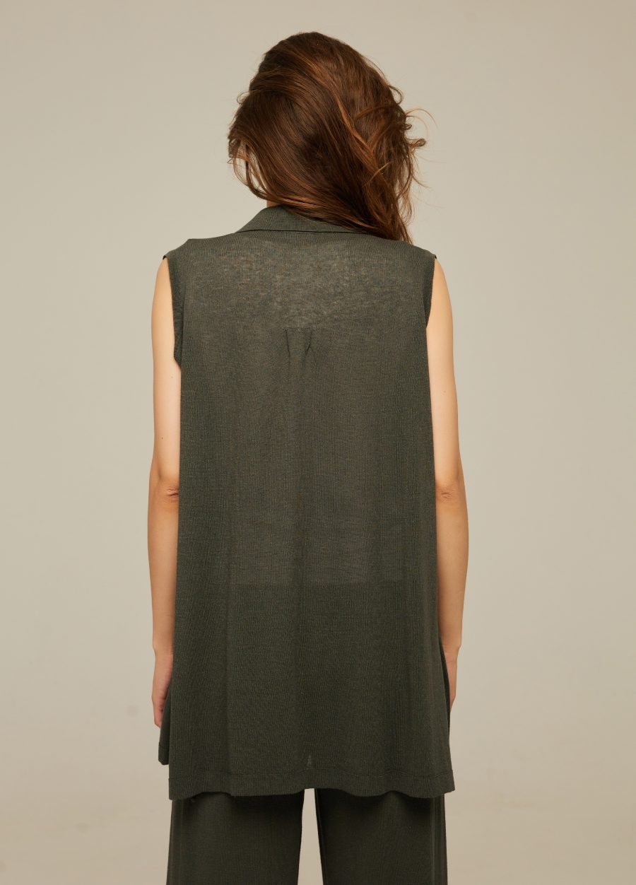 VEST DARK GRAY with linen 4051-Collections_Ready to Wear_4