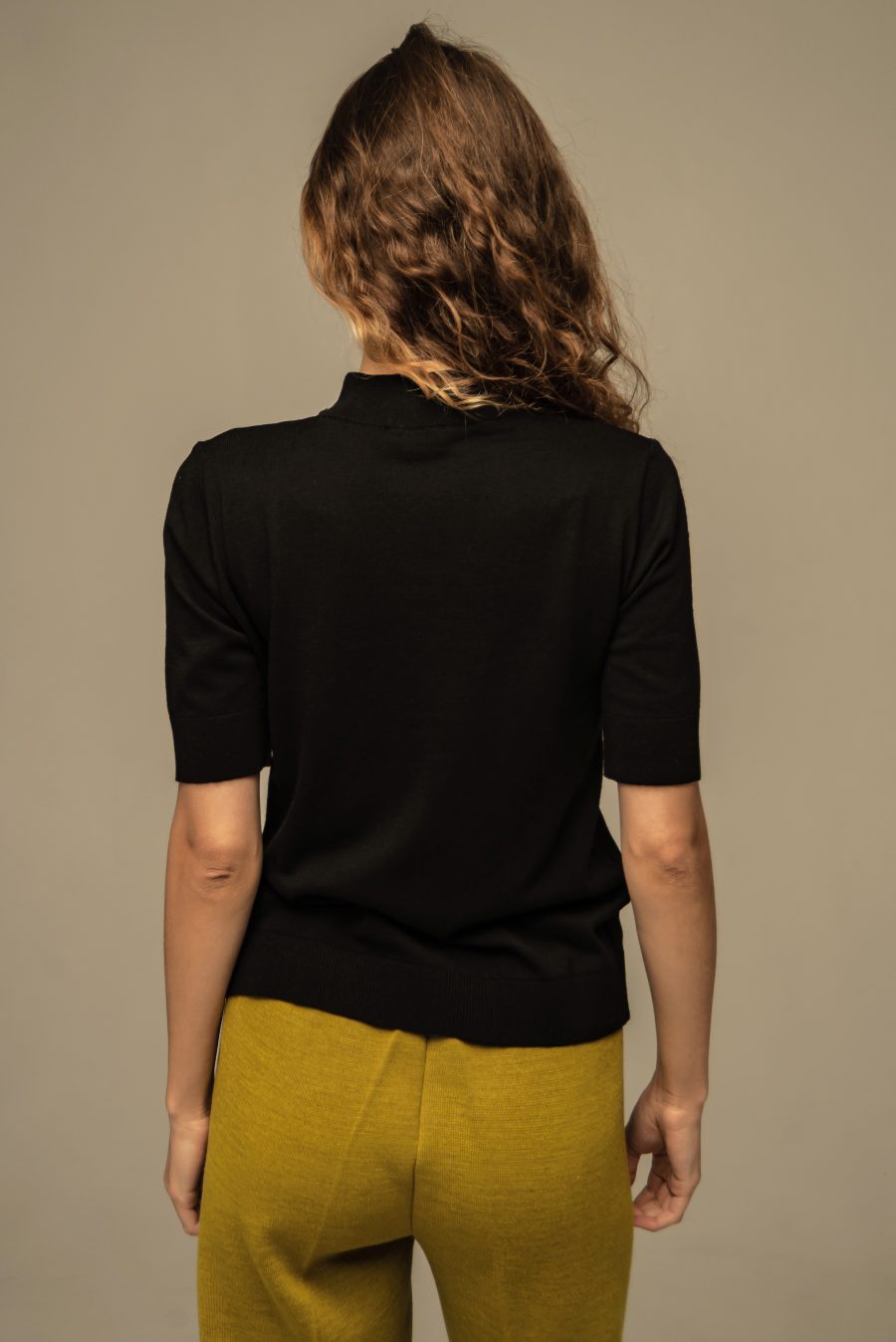 JUMPER BLACK women's short-sleeved wool 5082-Collections_Essentials_3