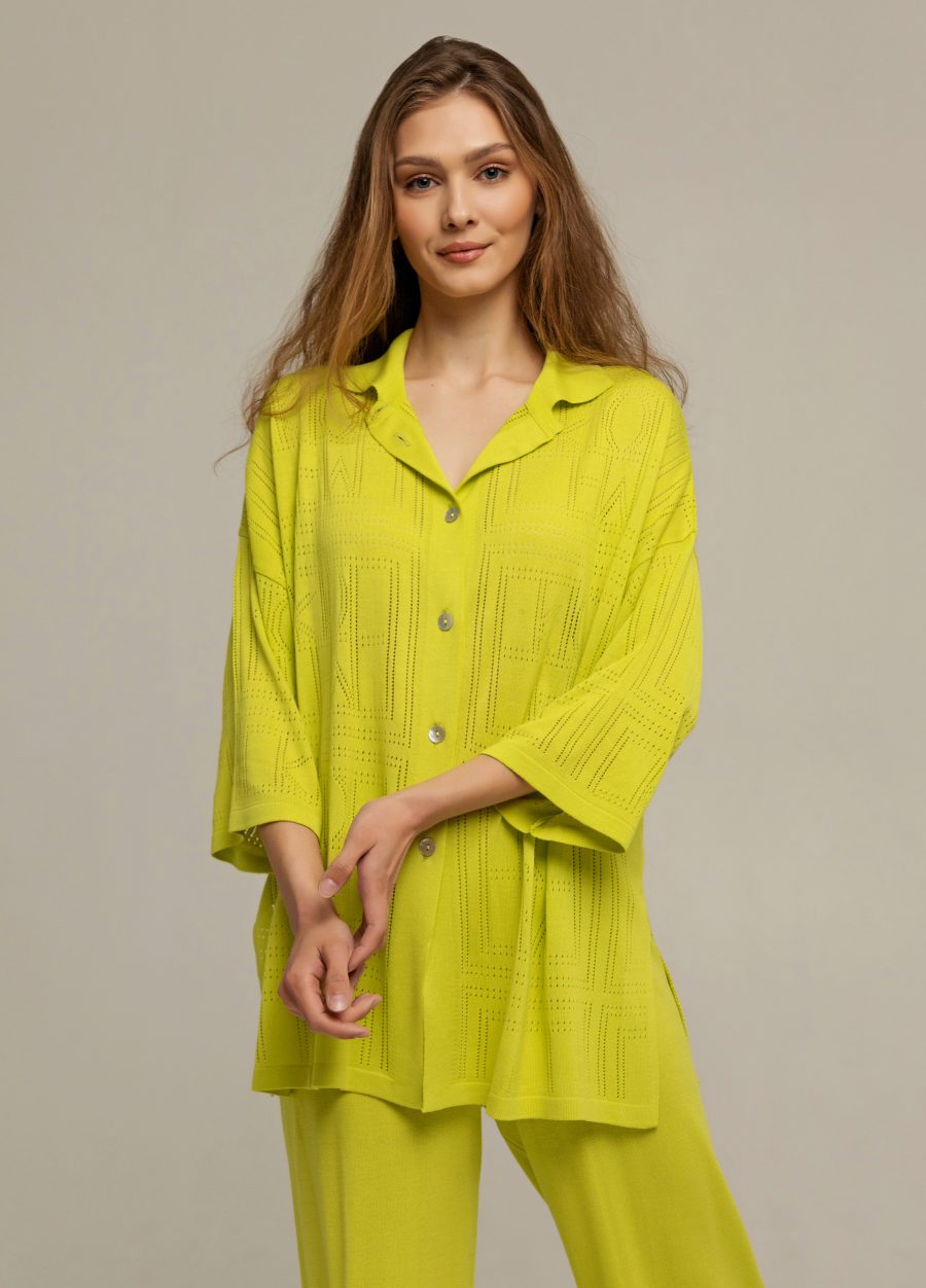 JACKET GREEN shirt with buttons 3014-Collections_Jackets & Cardigans_1