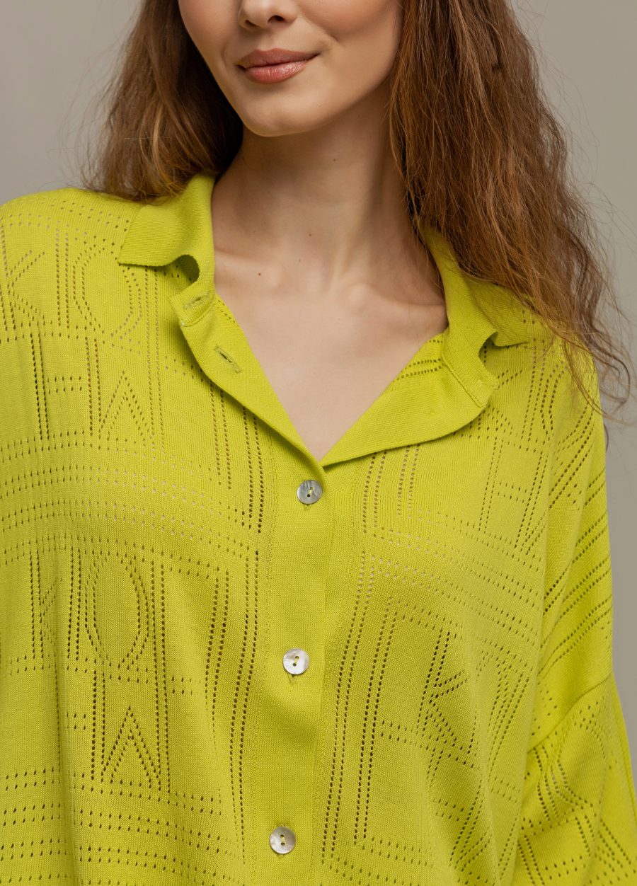 JACKET GREEN shirt with buttons 3014-Collections_Jackets & Cardigans_2