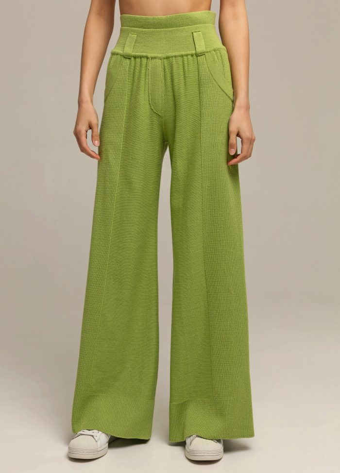 PANTS GREEN high rise 3027