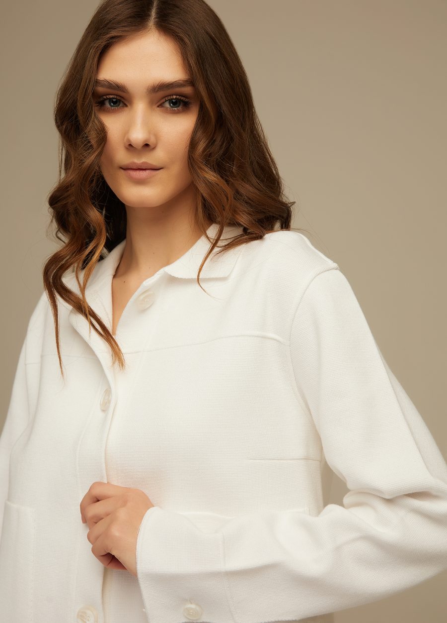 JACKET WHITE with turn-down collar 4001-Collections_Jackets & Cardigans_2