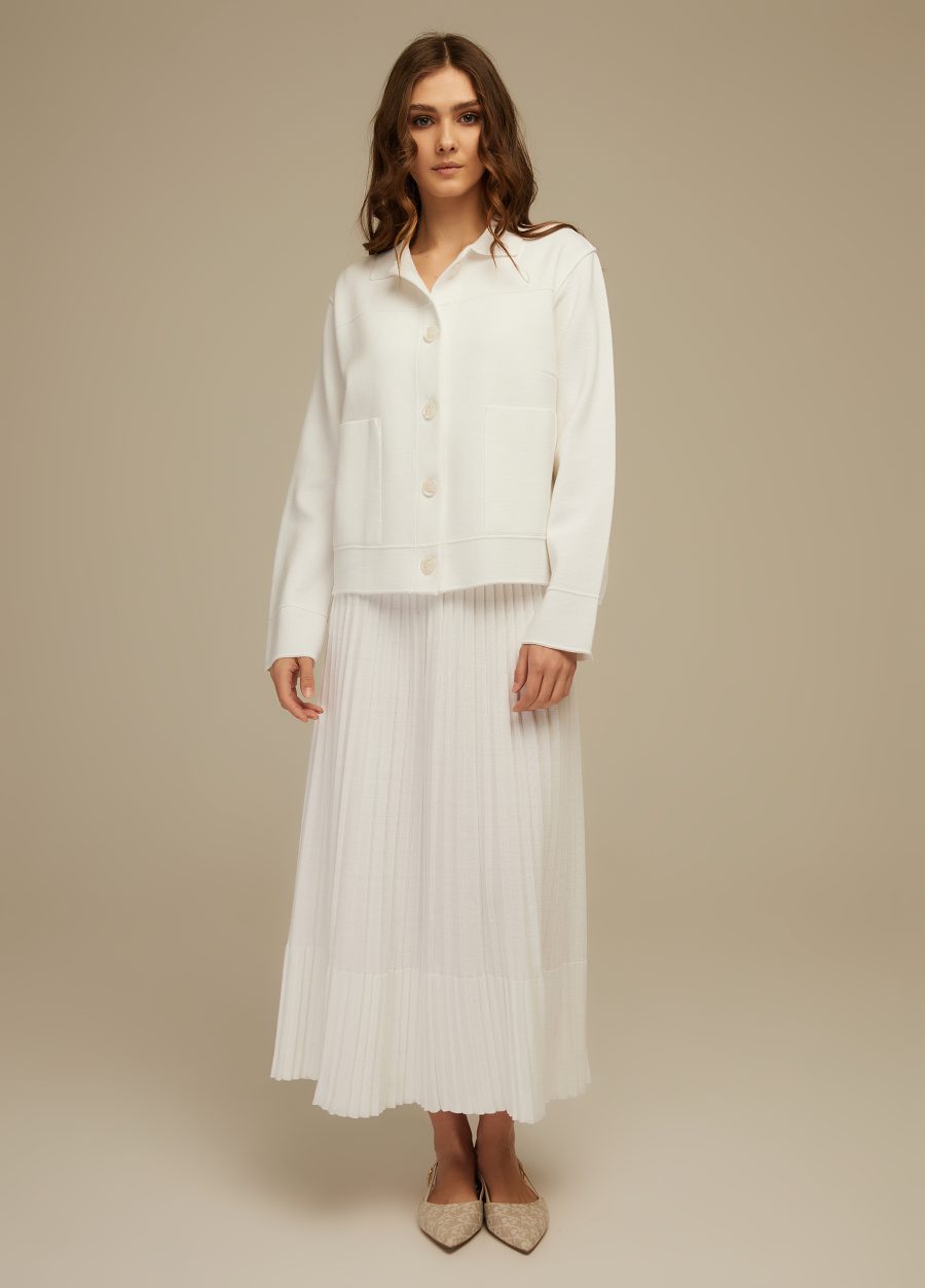 JACKET WHITE with turn-down collar 4001-Collections_Jackets & Cardigans_4