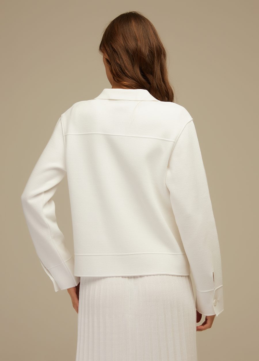JACKET WHITE with turn-down collar 4001-Collections_Jackets & Cardigans_3