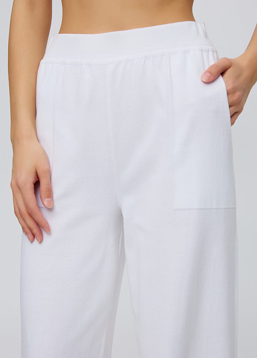 PANTS WHITE made of semi-cotton 4003-Collections_Ready to Wear_3