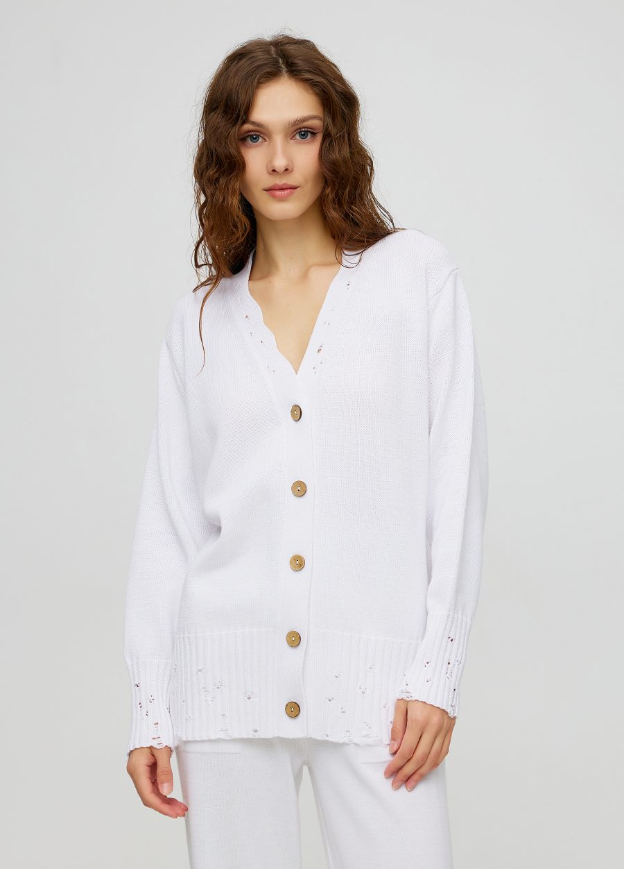 CARDIGAN WHITE with buttons 5003-Collections_Jackets & Cardigans_1