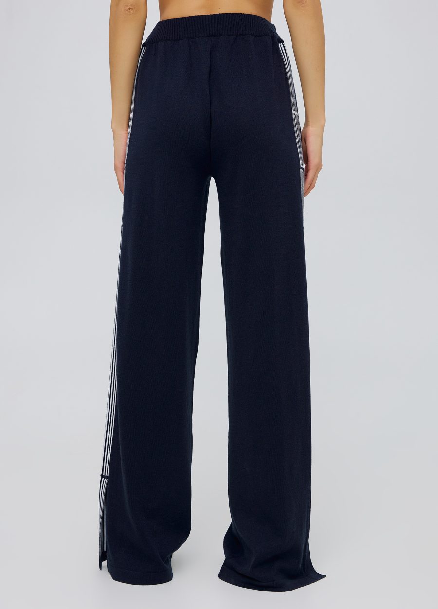 Navy blue pants with pockets and stripes 5008-Collections_Costumes_4