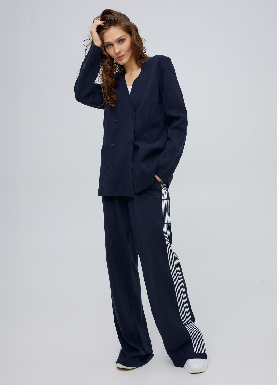 Navy blue double-breasted jacket without lining 5010-Collections_Costumes_4