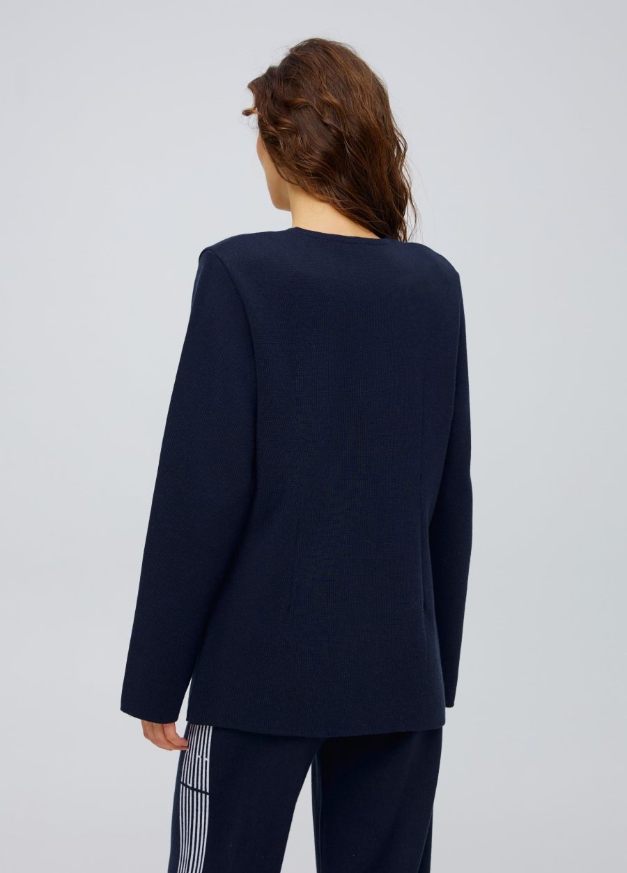 Navy blue double-breasted jacket without lining 5010-Collections_Costumes_10