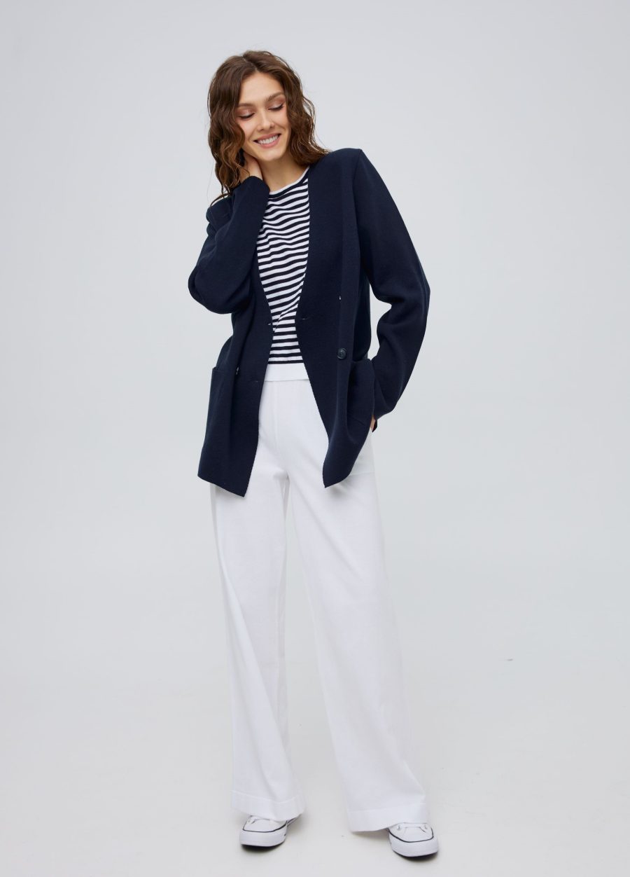 PANTS WHITE made of semi-cotton 4003-Collections_Ready to Wear_5