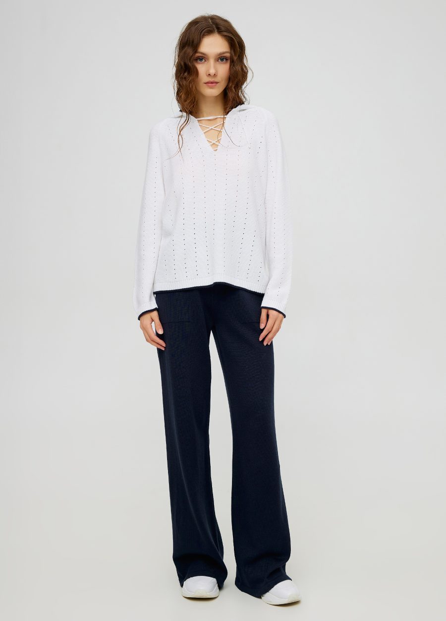 PANTS BLUE knitted with pockets 5005-Collections_Ready to Wear_4