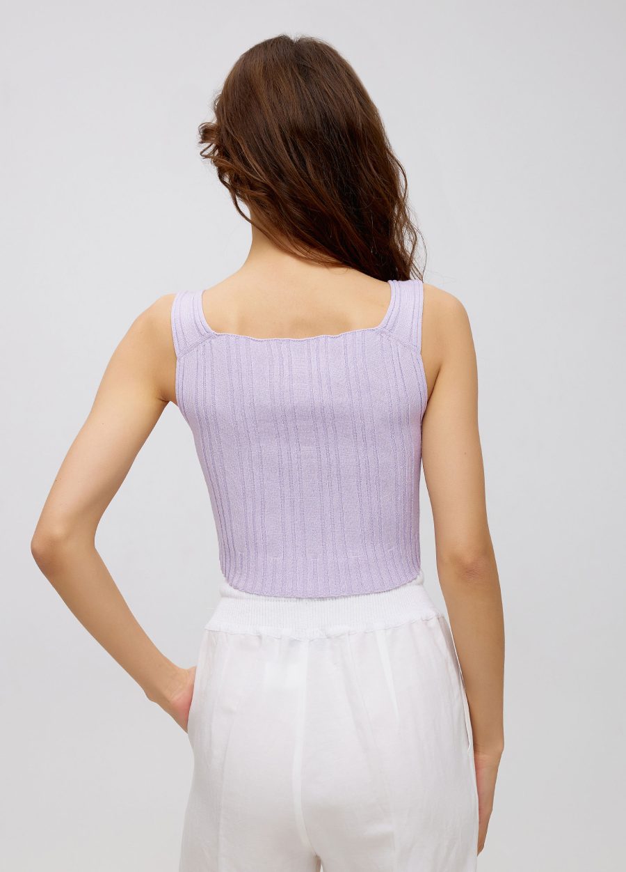 TOP Lilac ribbed T-shirt 4025-Collections_Ready to Wear_3