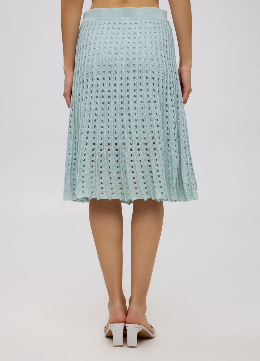 SKIRT MINT SUMMER 100% cotton with perforation 4070-1-Collections_Ready to Wear_3