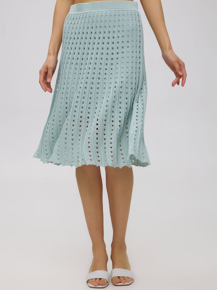 SKIRT MINT SUMMER 100% cotton with perforation 4070-1