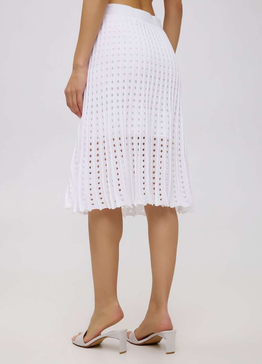 SKIRT WHITE summer 100% cotton with perforation 4070-1-Collections_Ready to Wear_2