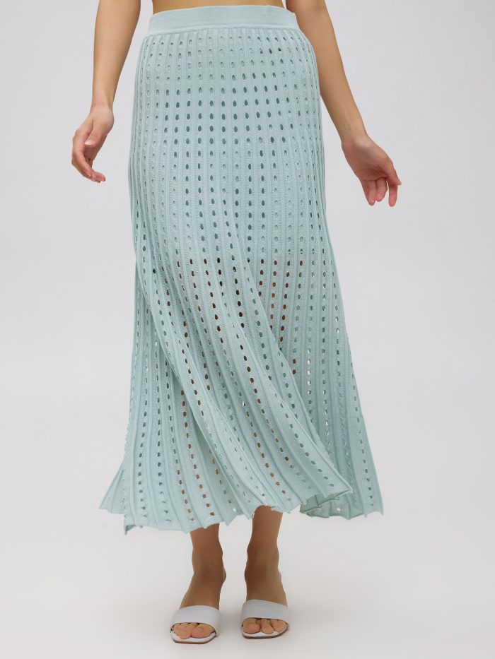 SKIRT MINT summer made of 100% cotton with perforation 4070-2