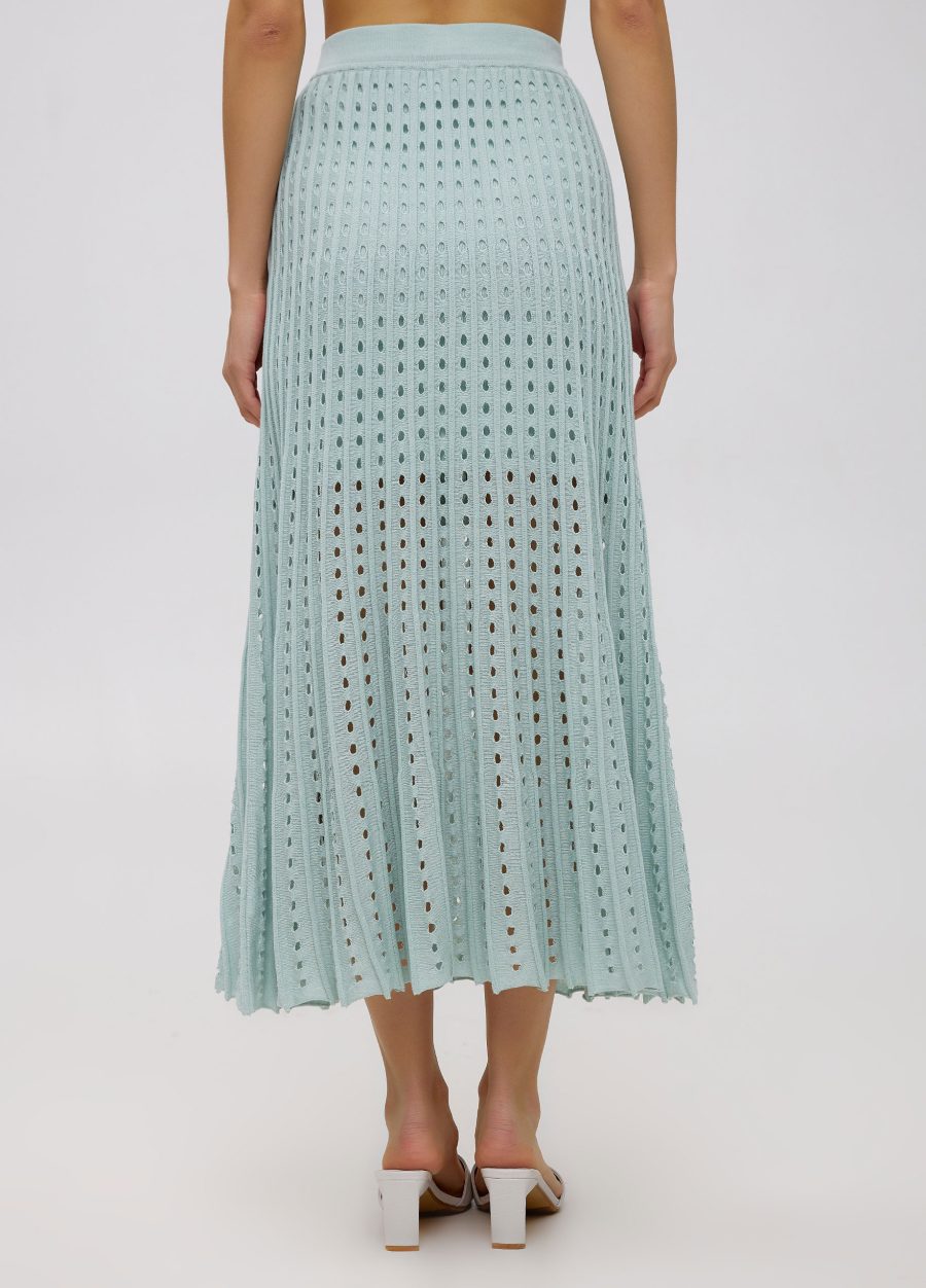 SKIRT MINT summer made of 100% cotton with perforation 4070-2-Collections_Ready to Wear_3