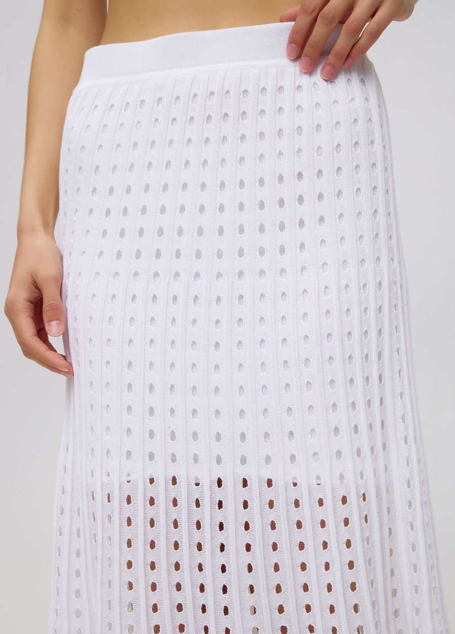 White summer skirt made of 100% cotton with perforation 4070-2-Collections_Ready to Wear_2
